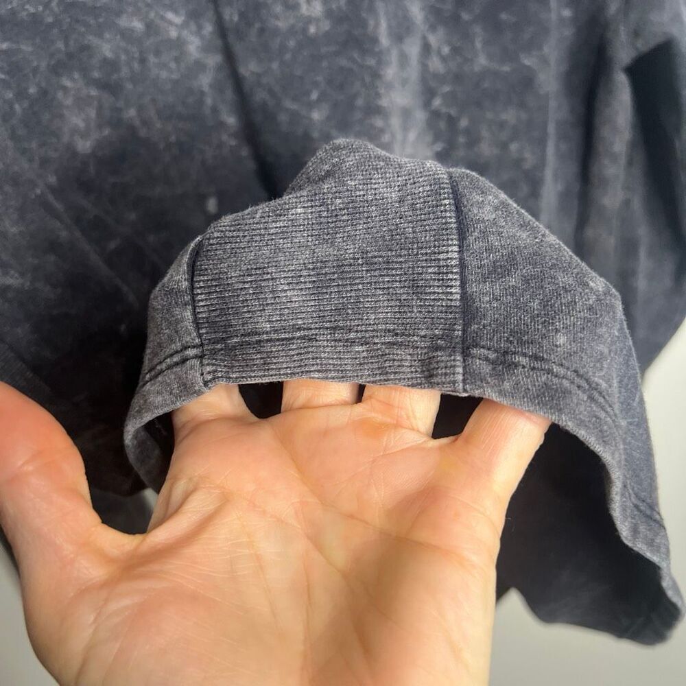 All in Motion Black Acid Washed Sweatshirt - Picture 6 of 10